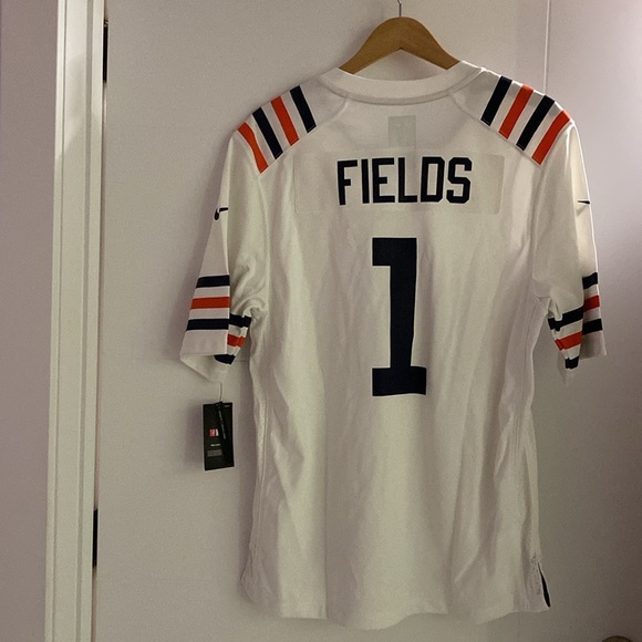 Men's Chicago Bears Justin Fields Nike White NFL- New With Tags - Picture 2 of 3